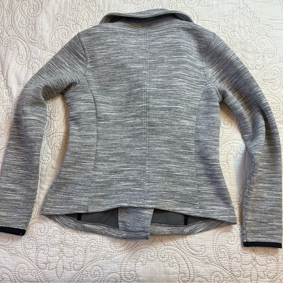 -Athleta asymmetrical heather gray moto jacket - Picture 8 of 8